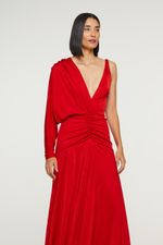 07204975_8259_2-VESTIDO-LONGO-VERMELHO-COM-UMA-MANGA-SO-E-DRAPEADO