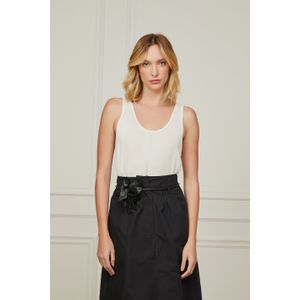 Regata De Malha Com Detalhe Hotfix Off White