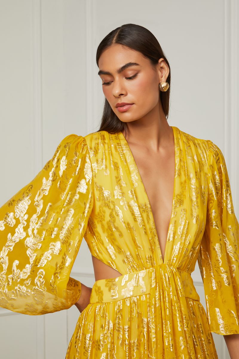 07205962_2015_2-VESTIDO-DEVORE-LONGO-AMARELO-COM-DECOTE-V