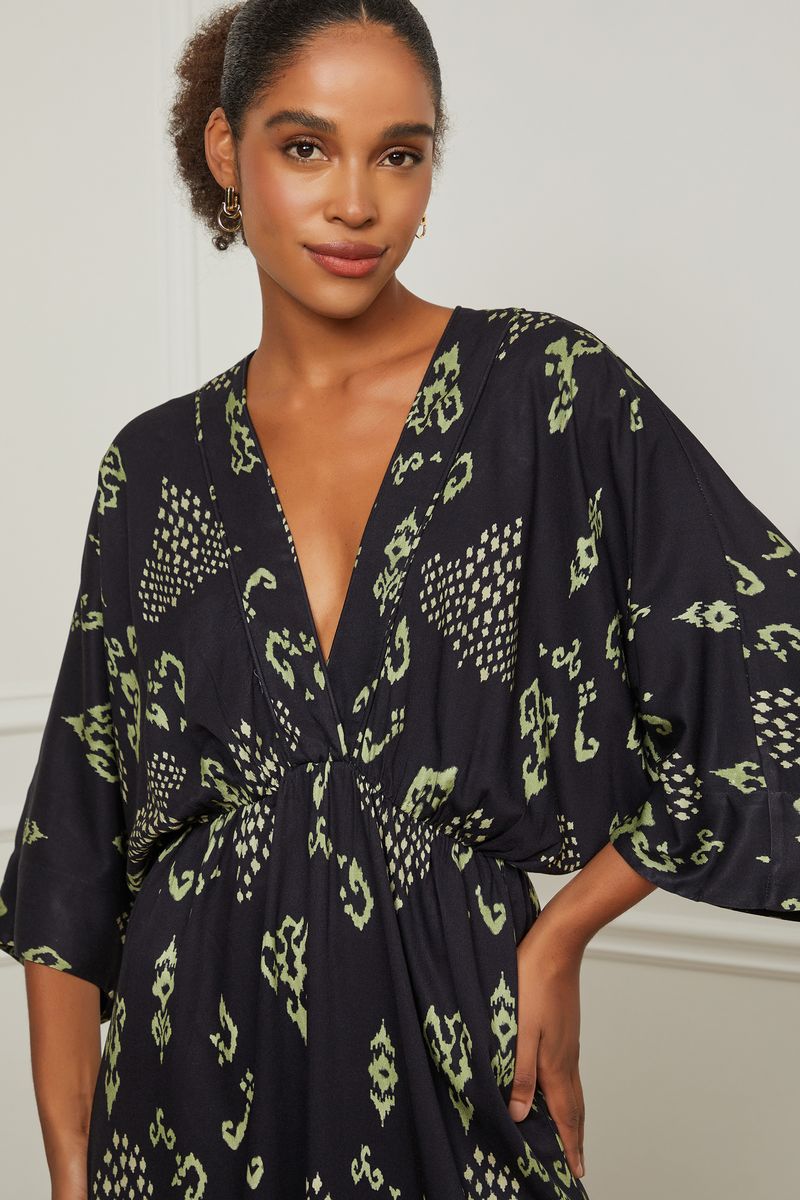 07206025_36114_4-VESTIDO-MIDI-EVASE-DECOTE-TRANSPASSADO-MANGA-3-4-E-ELASTICO-NA-CINTURA-ESTAMPADO-IKAT