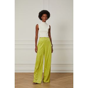 Calça De Viscose Com Pala v