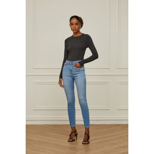 Calca Jeans Skinny Basic High Washed Blu