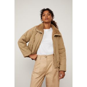 Jaqueta Puffer Double Marrom