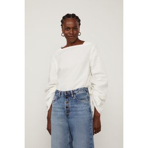 Blusa Com Nervuras Na Manga