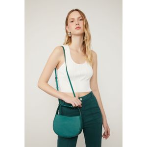 Bolsa De Couro Com Alça Organica