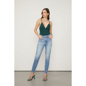 Calça Jeans Skinny Basic High Washed Blu