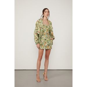 Saia Cintura Alta Jacquard