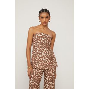 Top Sem Mangas Est Onca Jacquard