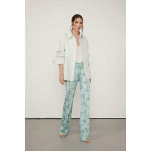 Calca Reta Floral Cura Aquarius Com Cos