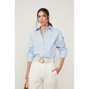 Camisa De Tricoline Com Recortes