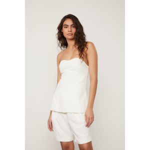Top De Sarja Off White Sem Alça