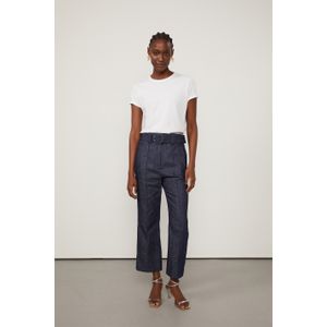 Calça De Alfaiataria Em Jeans