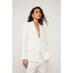 Blazer De Crepe Off White