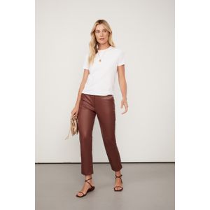 Calça De Couro Skinny Basic
