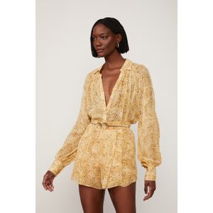Camisa De Georgette Ampla Estampado