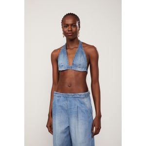 Top Jeans Frente Única
