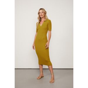 Vestido Midi De Tricot Com Textura