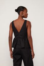 52105258_0005_3-BLUSA-SEM-MANGA-DECOTE-V-COM-PEPLUM-DE-PIQUET-DE-ALGODAO-PRETO