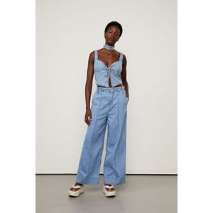 Calça Jeans Com Stopper Light Denim