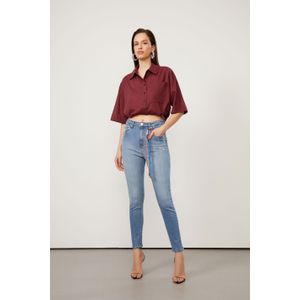 Calça Jeans Skinny Basic High Stoned