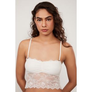Top Faixa De Renda Flores Intimates