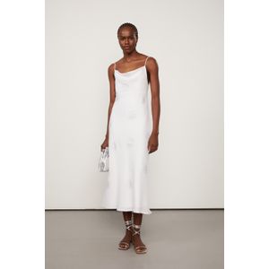 Vestido Midi Branco Bordado