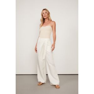 Calça De Linho Com Liocel Amarração Frente