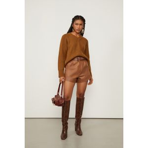 Pull De Tricot Com Gola v