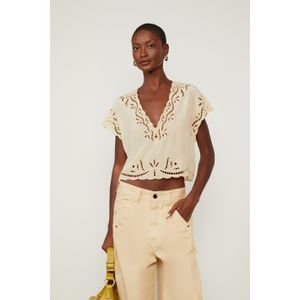 Blusa Com Bordado Richelieu