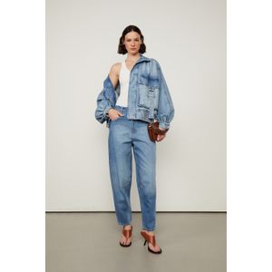 Calça Jeans Baggy Detalhe Joelho