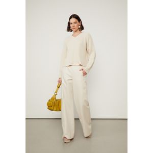 Calça Pantalona Com Bolso Na Lateral