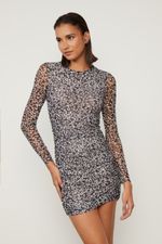 07207285_50455_1-VESTIDO-DE-TULE-ESTAMPADO-CURTO-MANGA-LONGA-FRANZIDO-ONCA-CRONOS