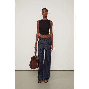 Blusa Cropped De Malha Crepe