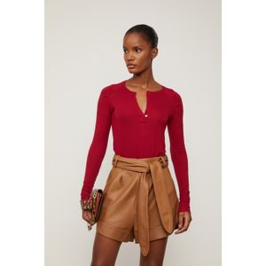 Blusa Manga Longa Ruibarbo Raglan