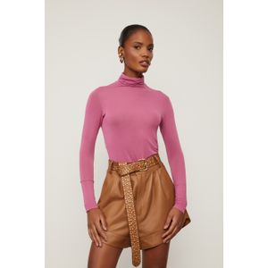 Blusa Segunda Pele De Malha Marrom