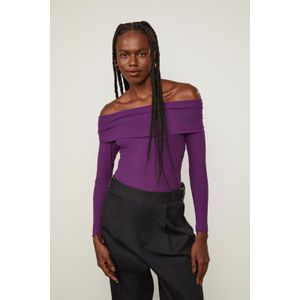 Blusa Malha Ombro a Ombro Roxo