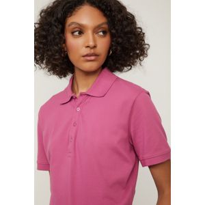 Blusa Polo De Malha Rosa