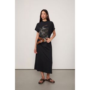 Vestido De Malha Gola Alta Pantera e Cobra