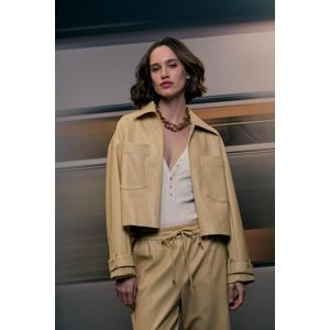 Blusa Manga Longa Ribana Botões Frontais