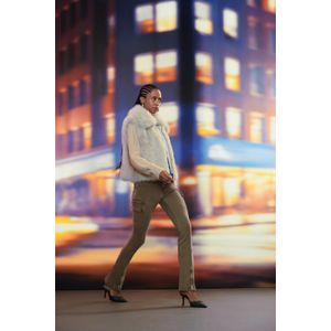 Calça De Sarja Boot Basic Fenda Com Zíper