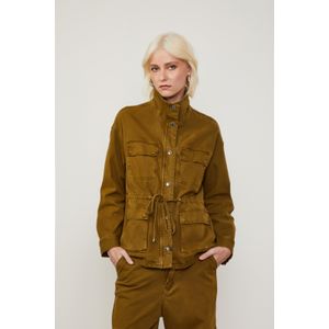 Parka De Sarja Bolsos Stoned