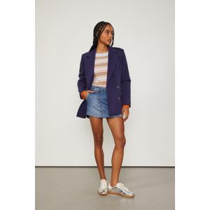 Saia De Jeans Mini Com Cinto