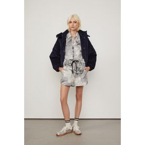 Short De Moletom Estampado Floral Pied