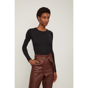 Blusa Malha Manga Longa Basic