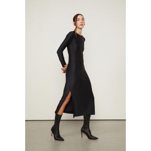 Vestido Midi Decote Gota Veludo