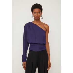 Blusa De Georgette Ombro Só Azul