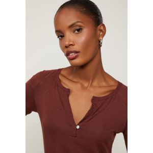 Blusa Manga Longa Ruibarbo Raglan