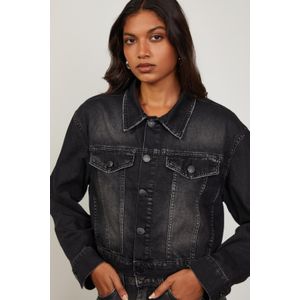 Jaqueta De Jeans Trucker Black